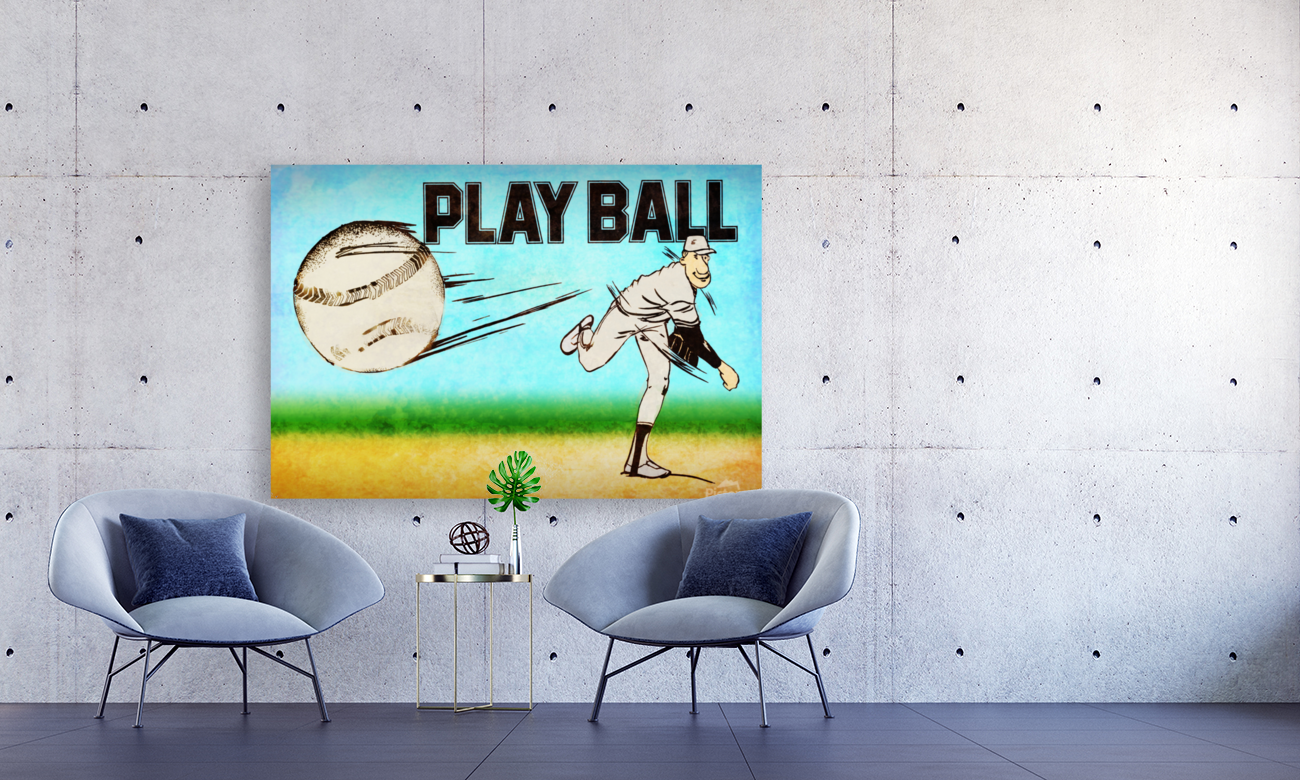 1975 Play Ball Baseball Art Art