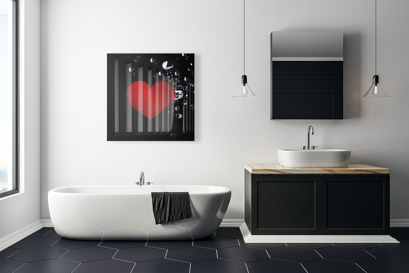 Splashed Heart Art