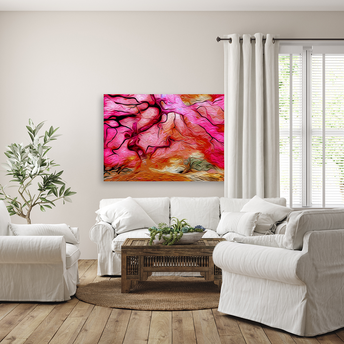 Cotton Candy Blossoms Art