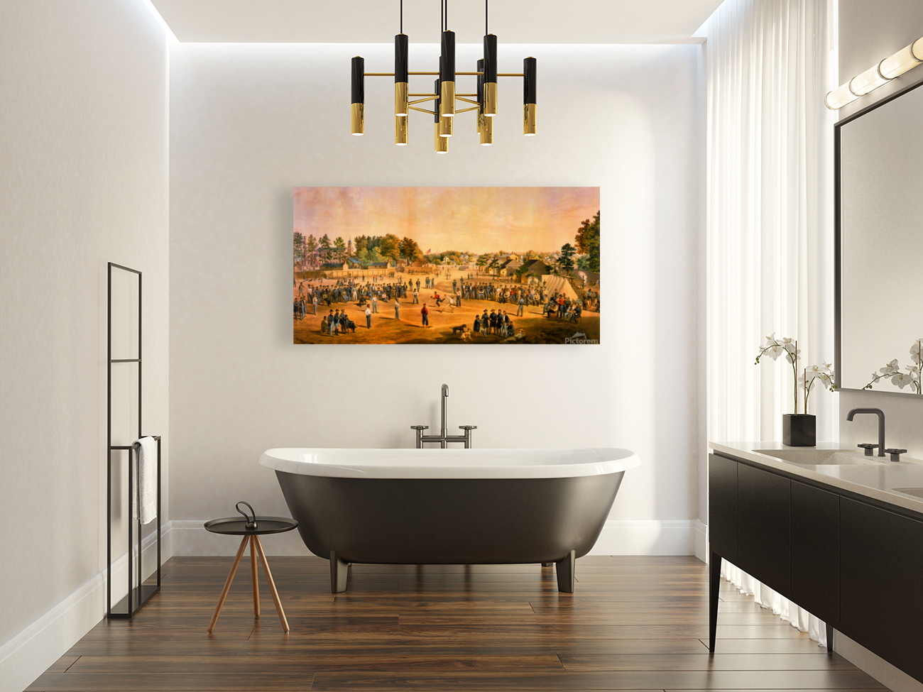 1863 Baseball Art Art