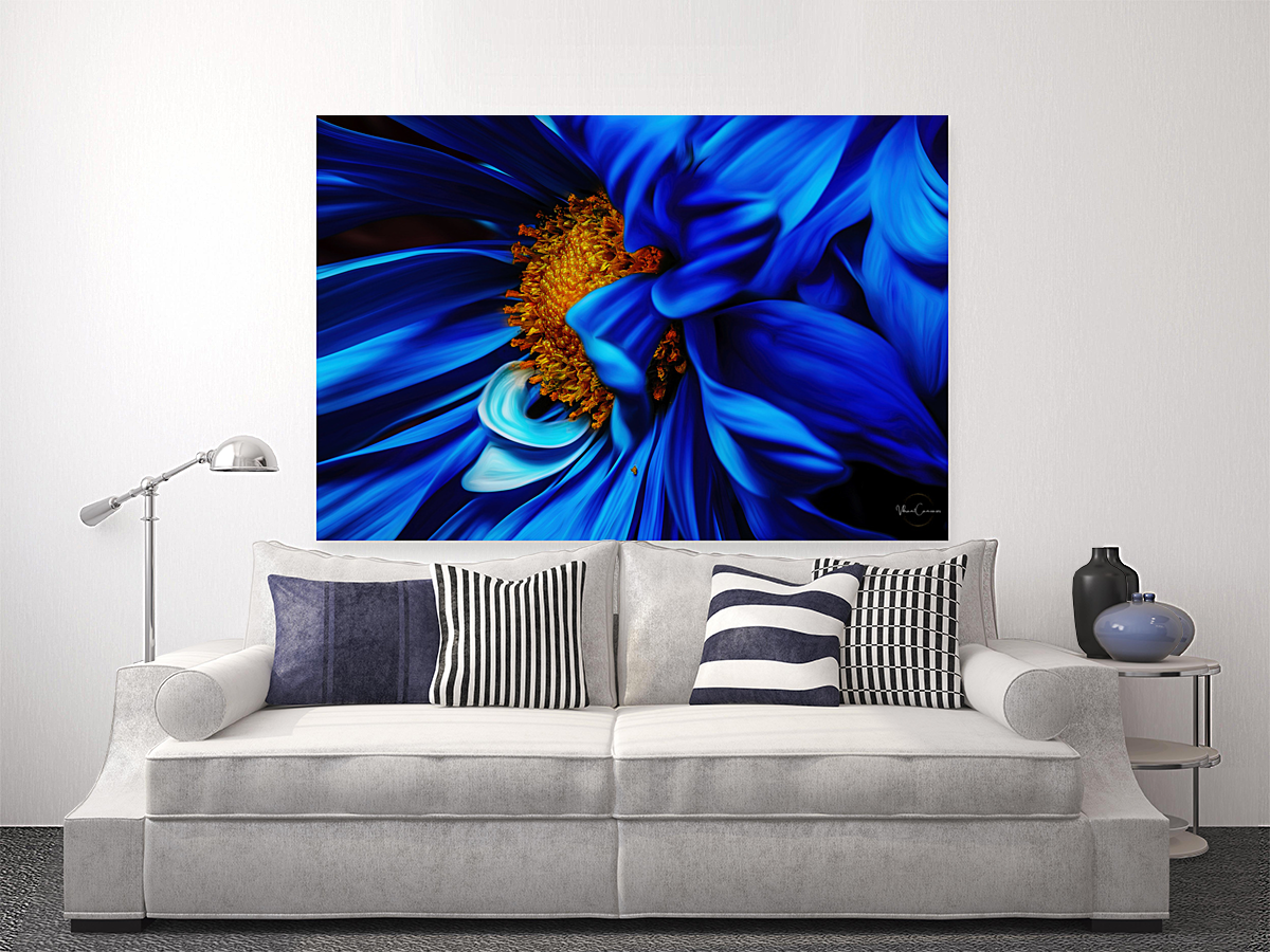 Blue Silk Art