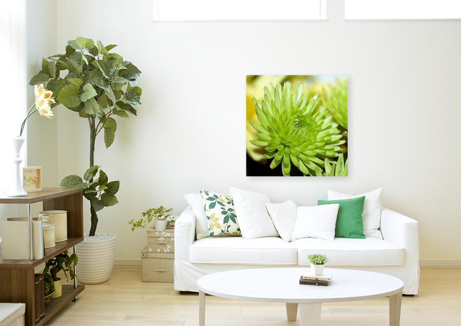 Green Flower WC Art
