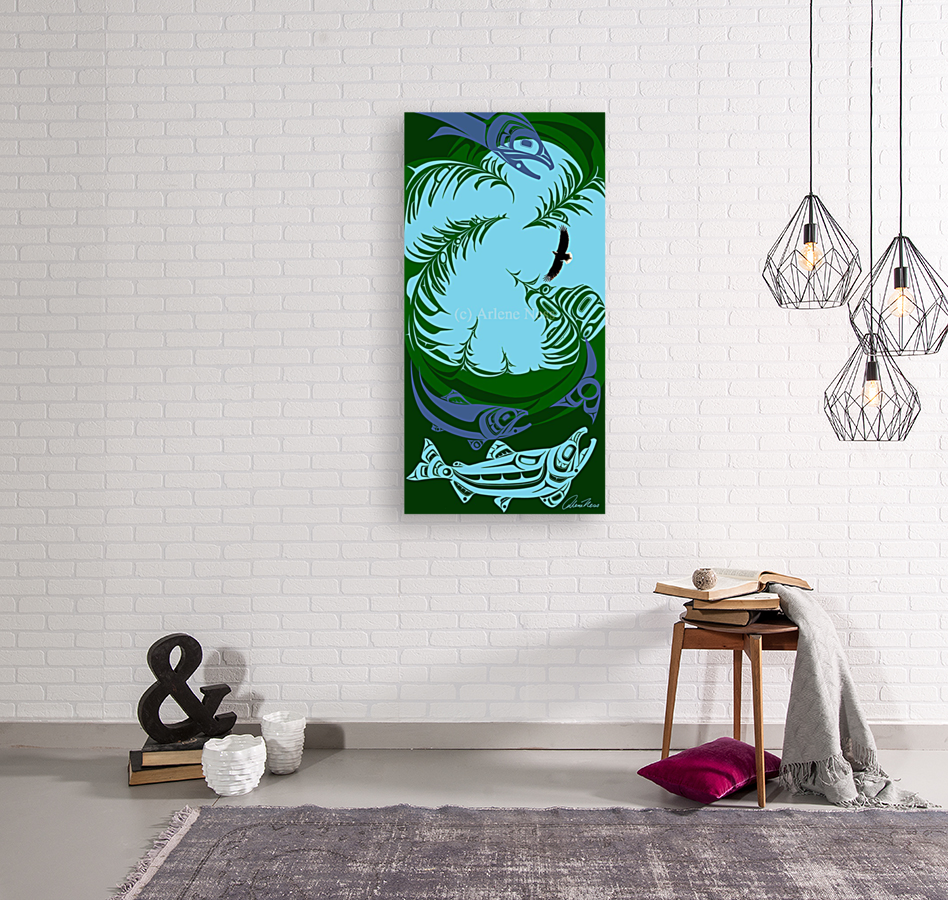 Salmon forest Art