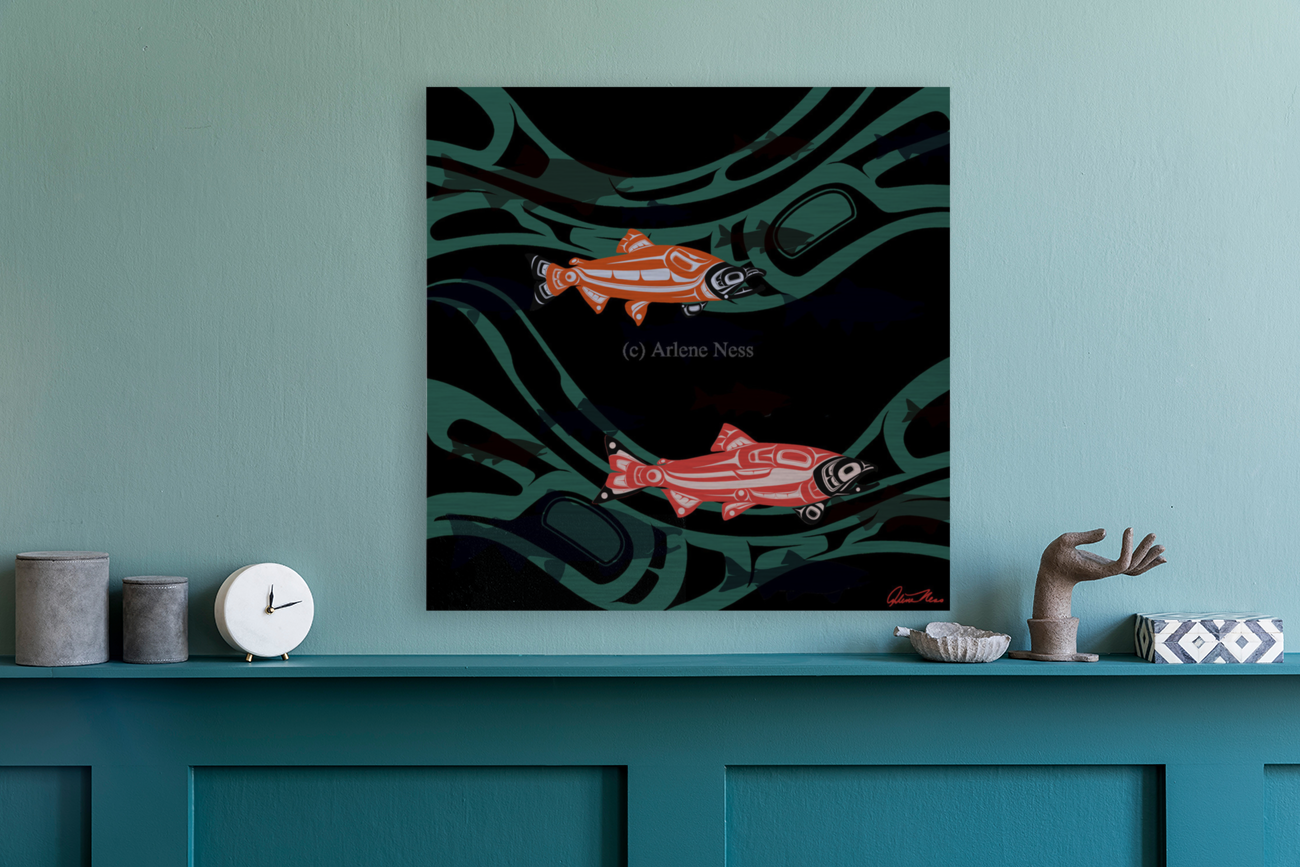 Almost There Salmon II Art