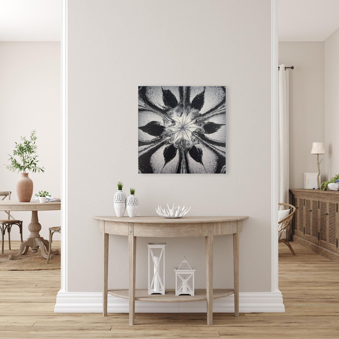 Moonlit Flower Art
