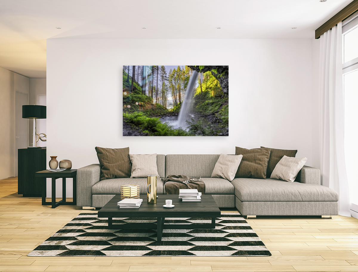Under the waterfall Art