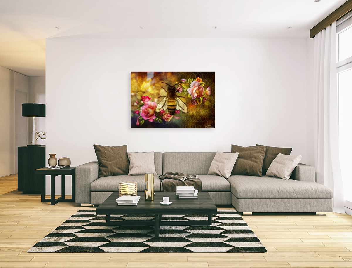 Bee and Honeycomb Art