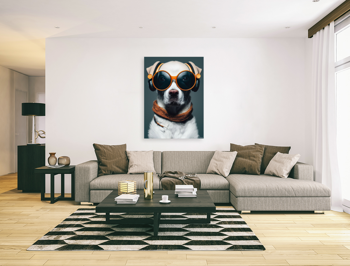 Hipster cute dog Art