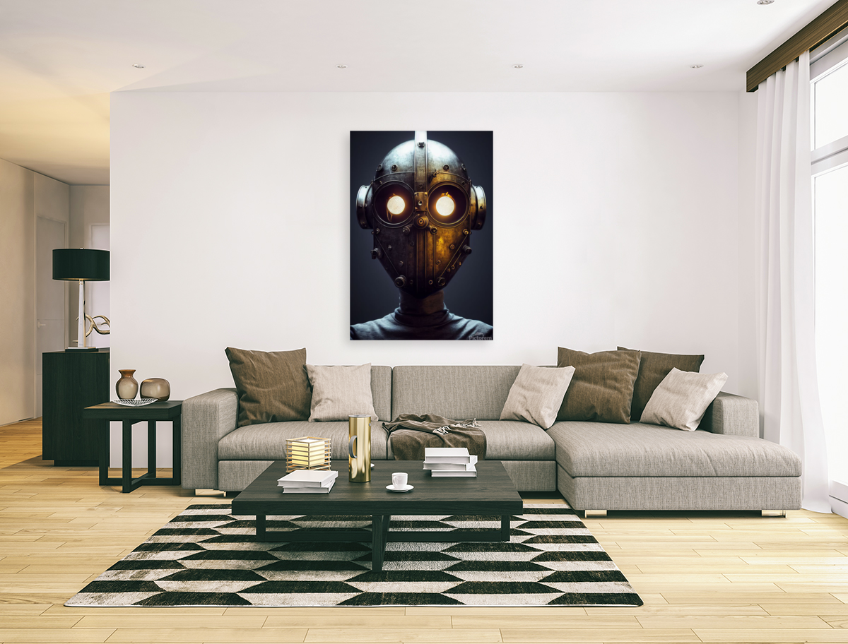 Cyborg helmet Art