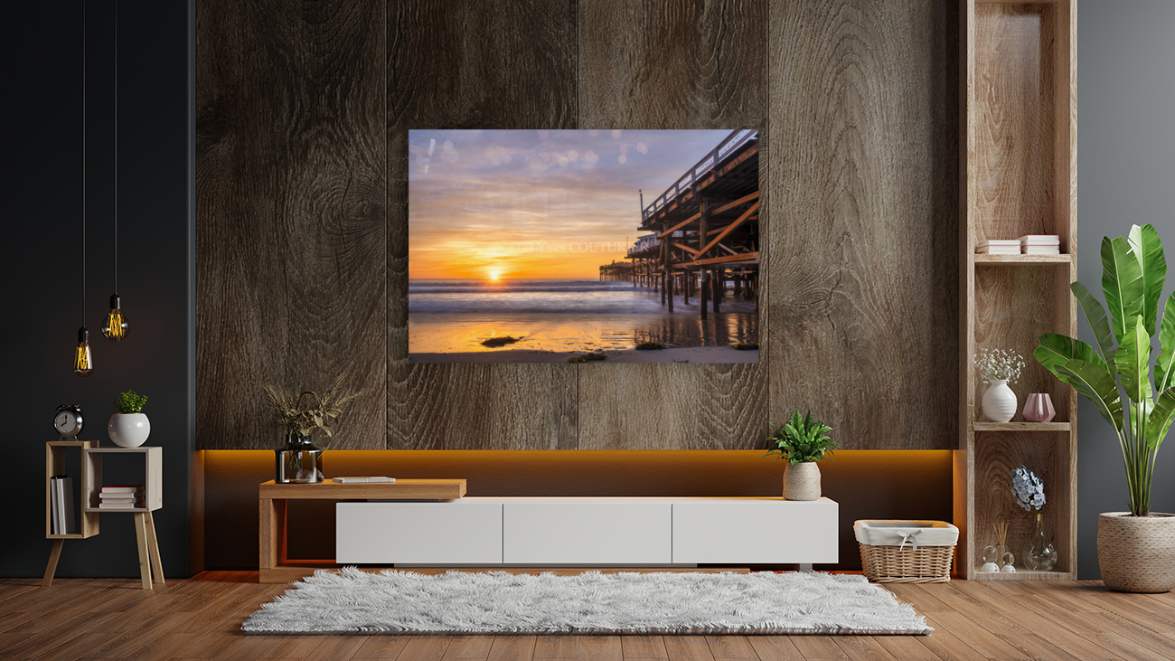 PB pier sunset Art