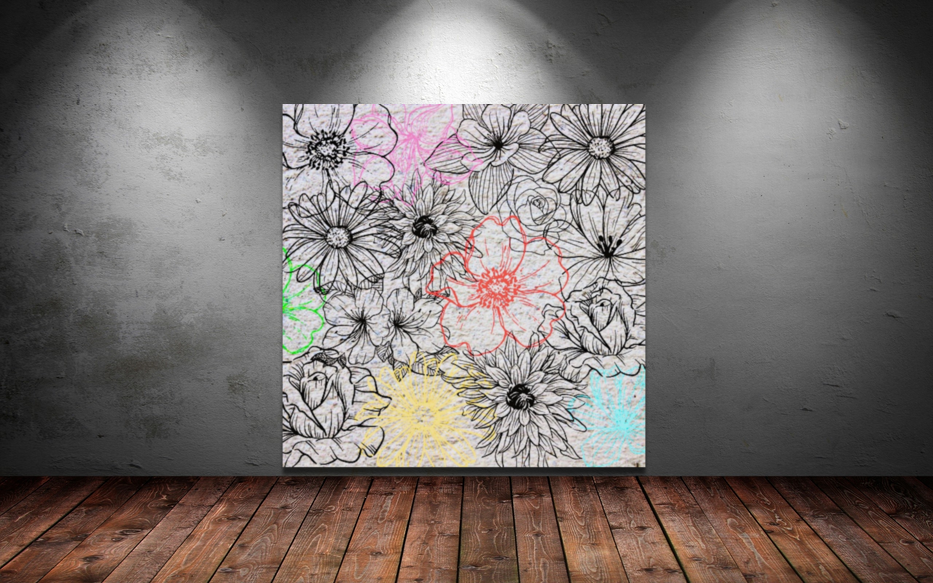 Flower Collage Light Art