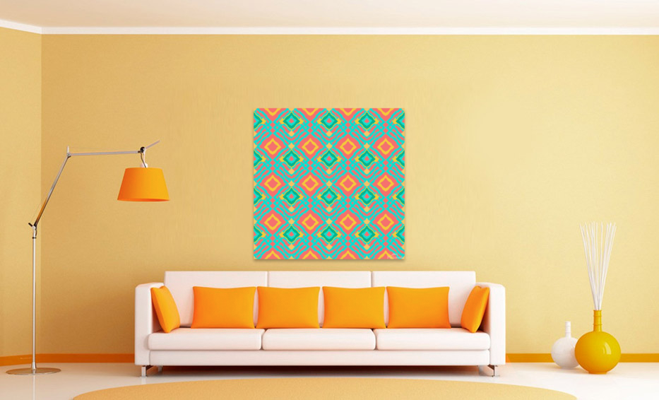 Retro Diamonds Art