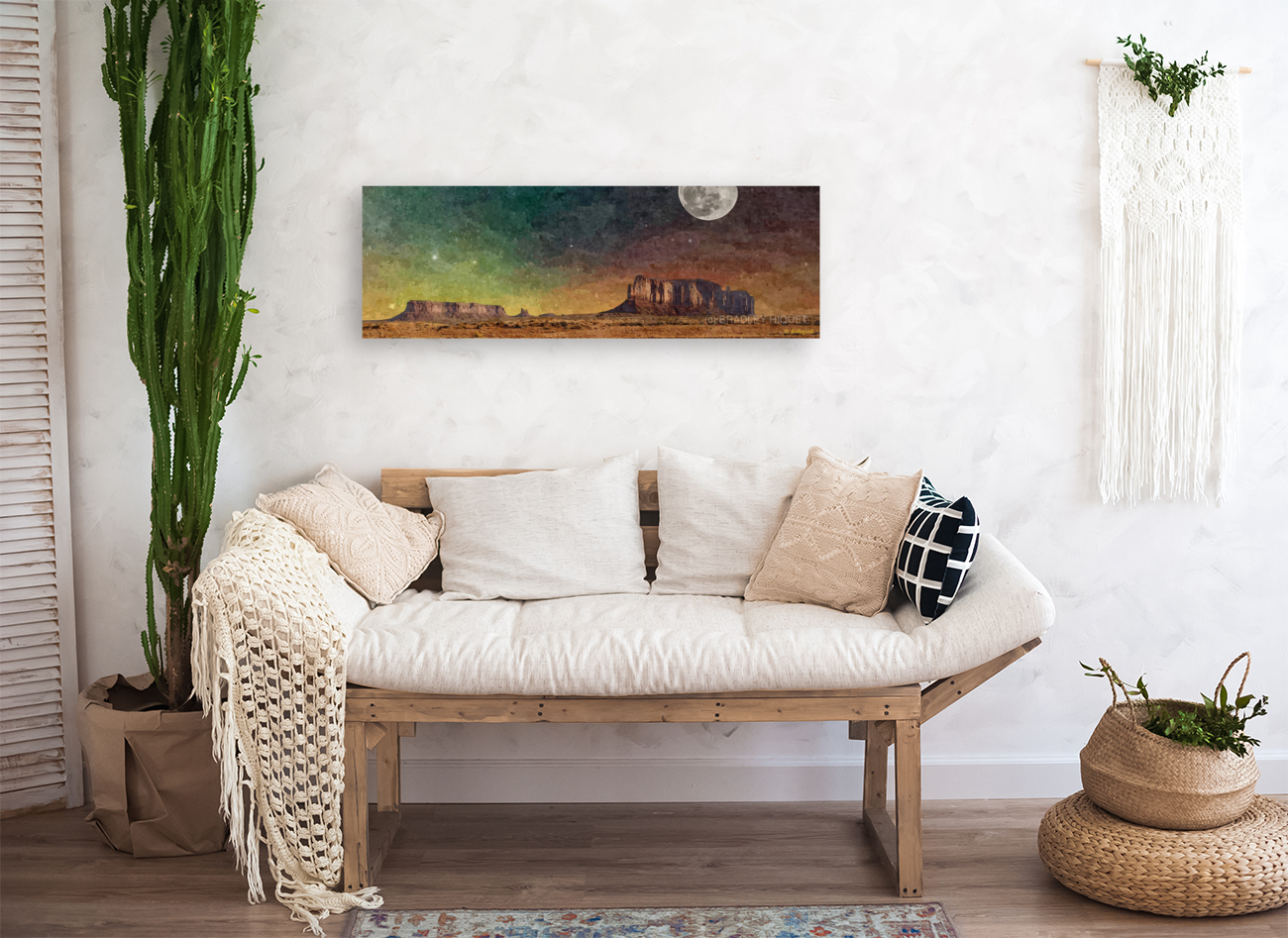 Monument Valley Moon Art