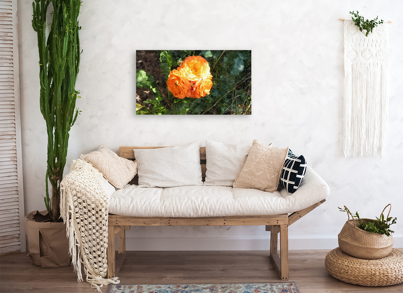 Orange Flower Art