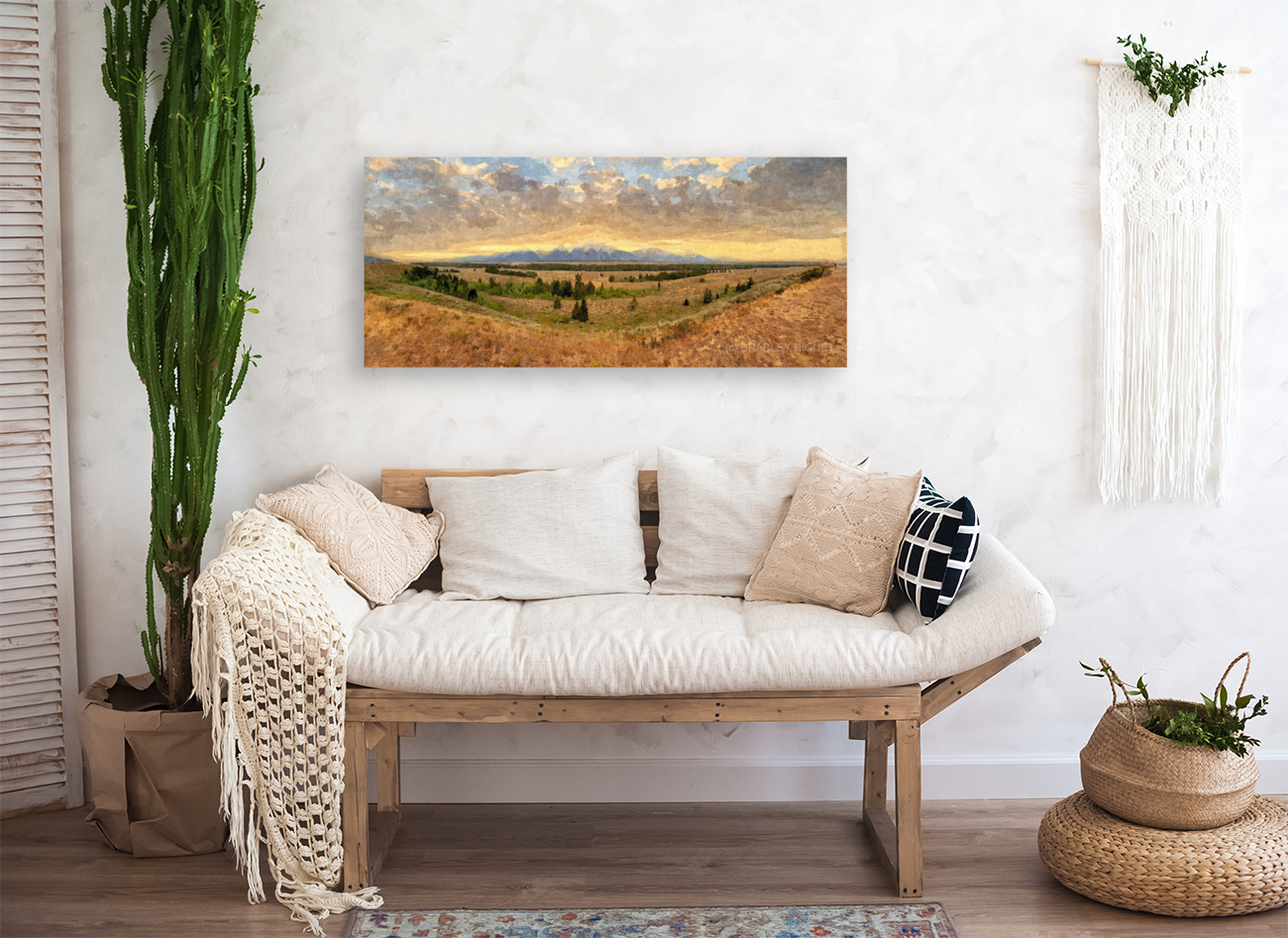 Grand Tetons Wideangle Art