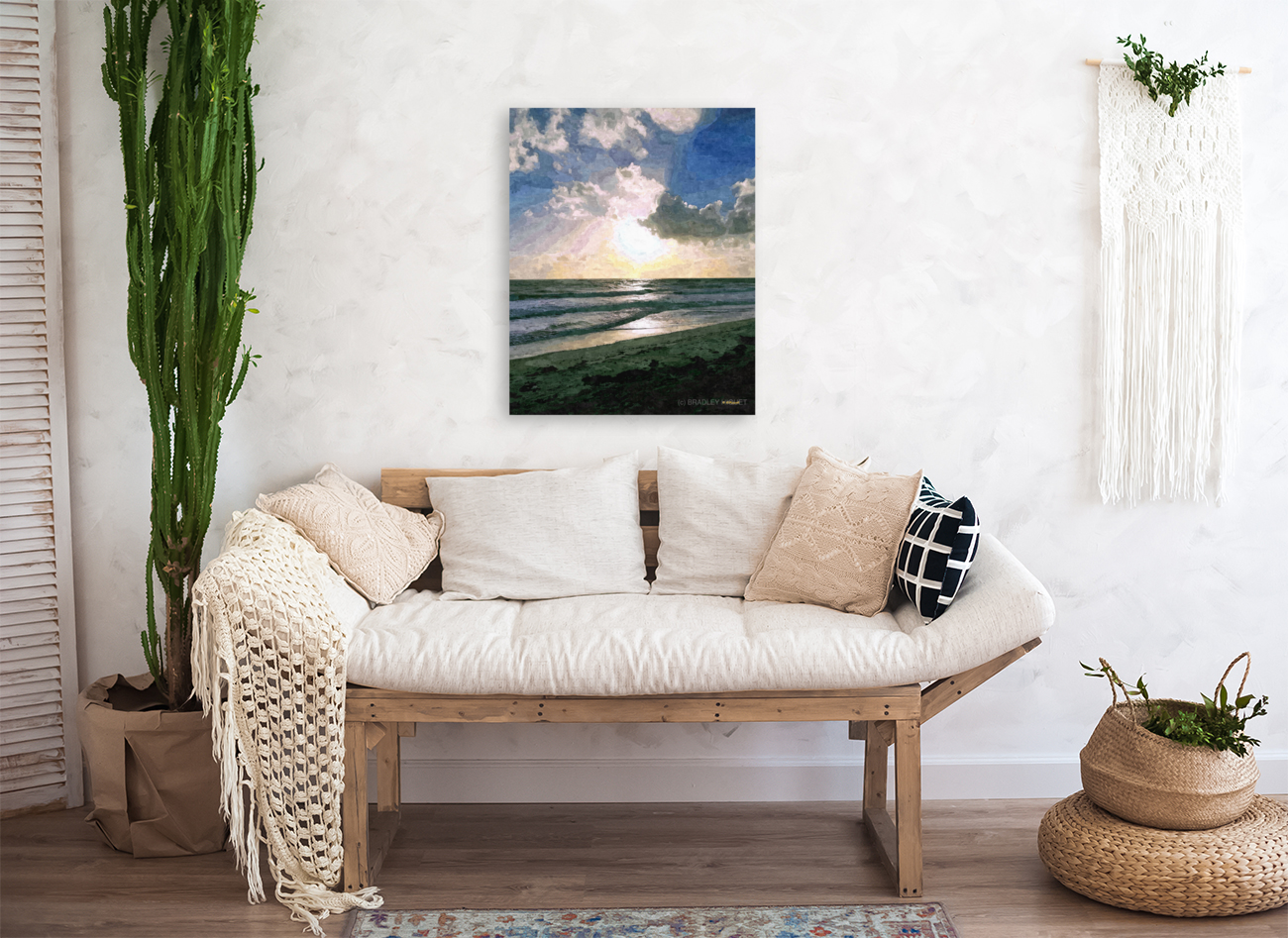Beachside at Sunrise Art