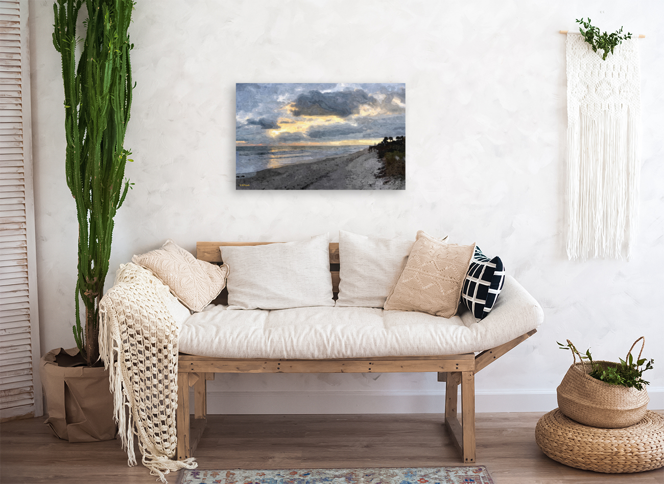 A View Down Satellite Beach Art