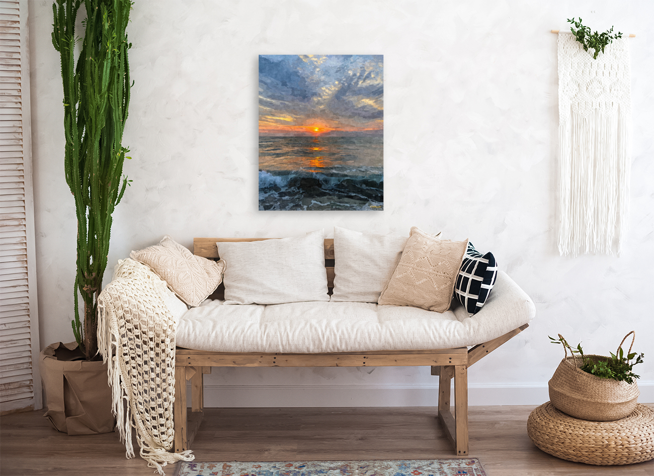 Sunrise Waves Art