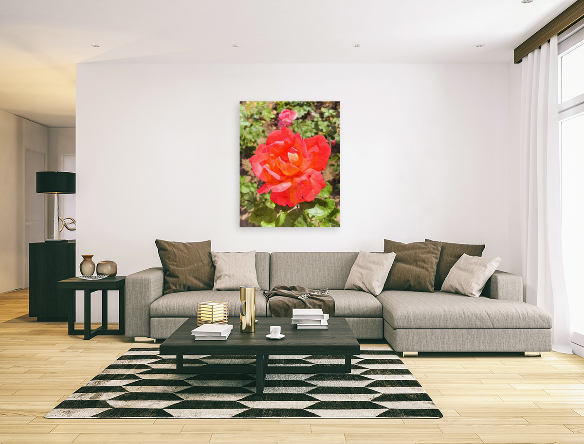 Single Rose Art
