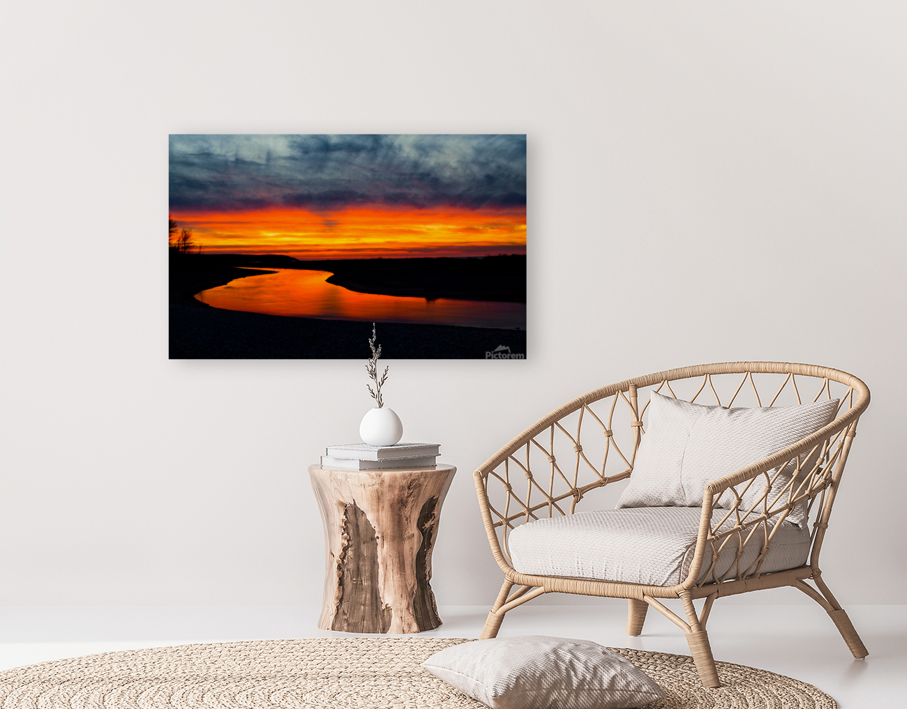 Smoke and Sunset Art