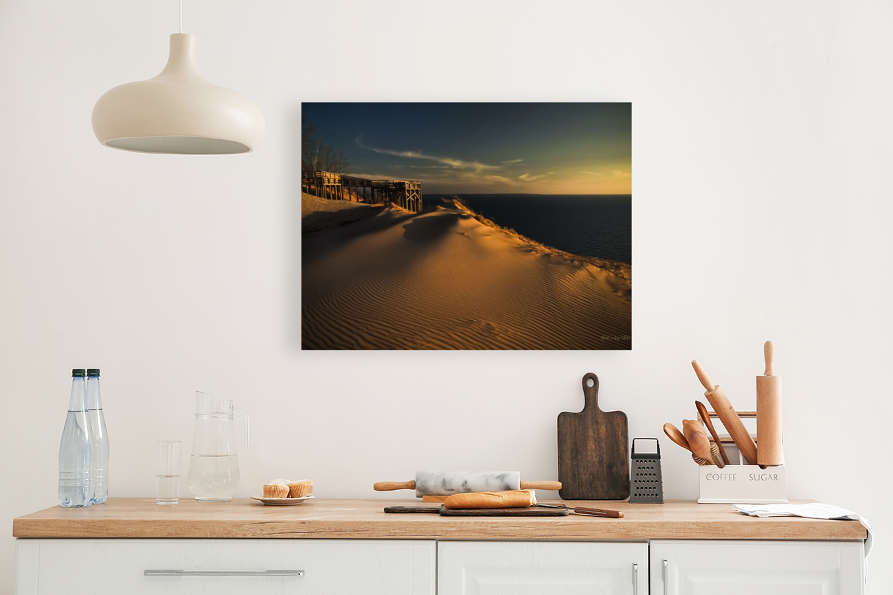 Sleeping Bear Lookout Sunset Art