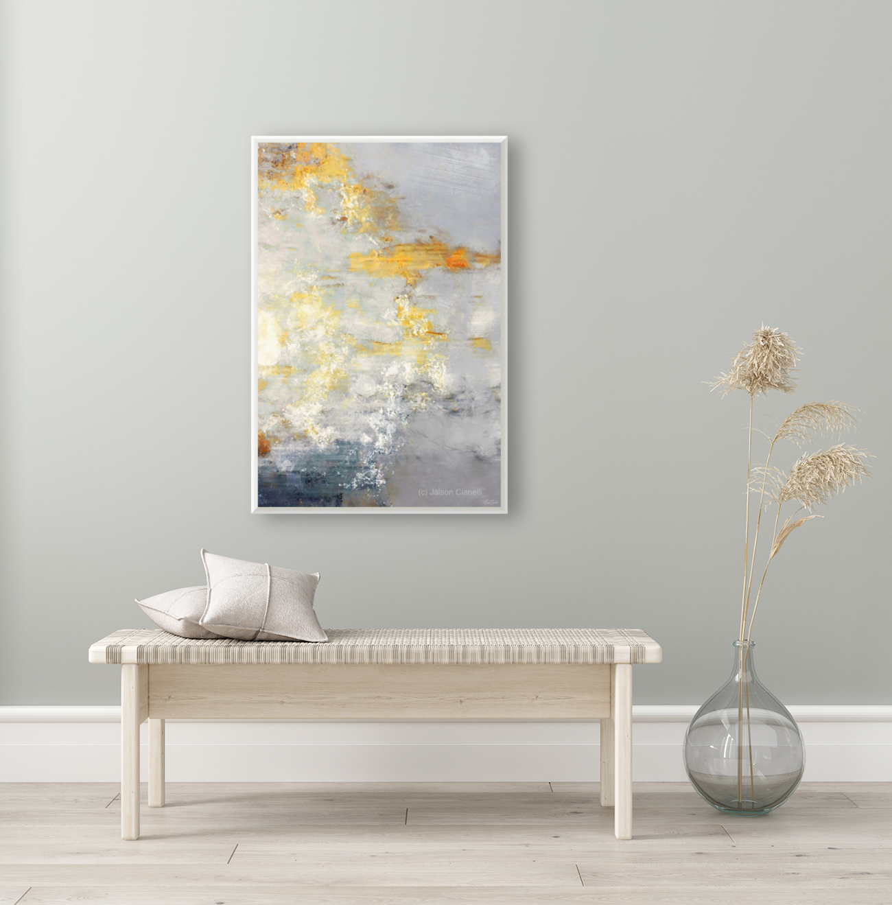 Celestial Reflections - Abstract Art Art