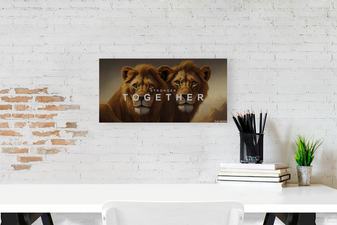 2 lions 4k Art
