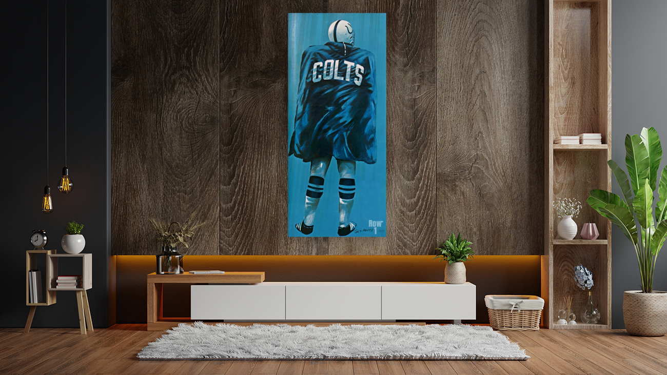 Best Fathers Day Gift Ideas for Colts Fans | Vintage Baltimore Colts Art  Art