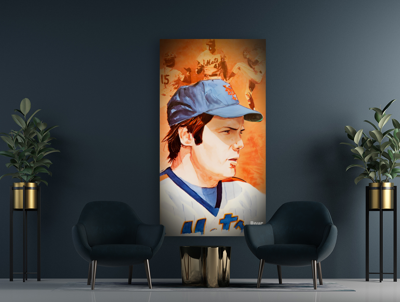 1983 Tom Seaver New York Mets Art Art