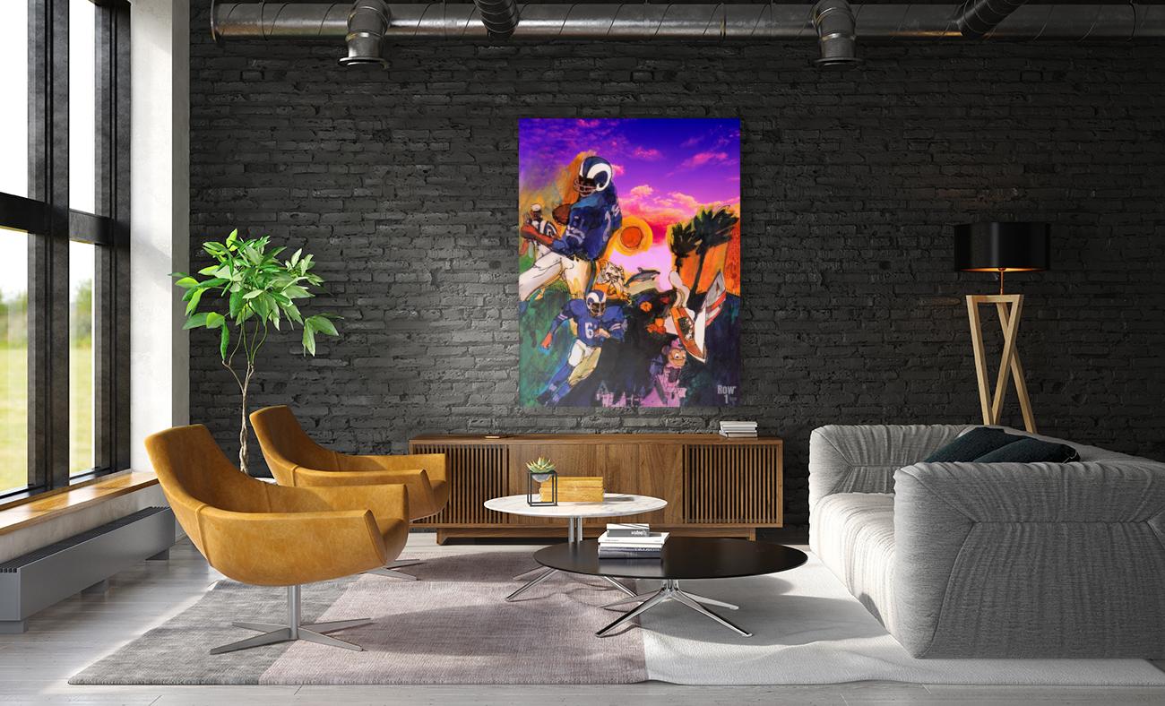 LA Rams Sunset Remix Art