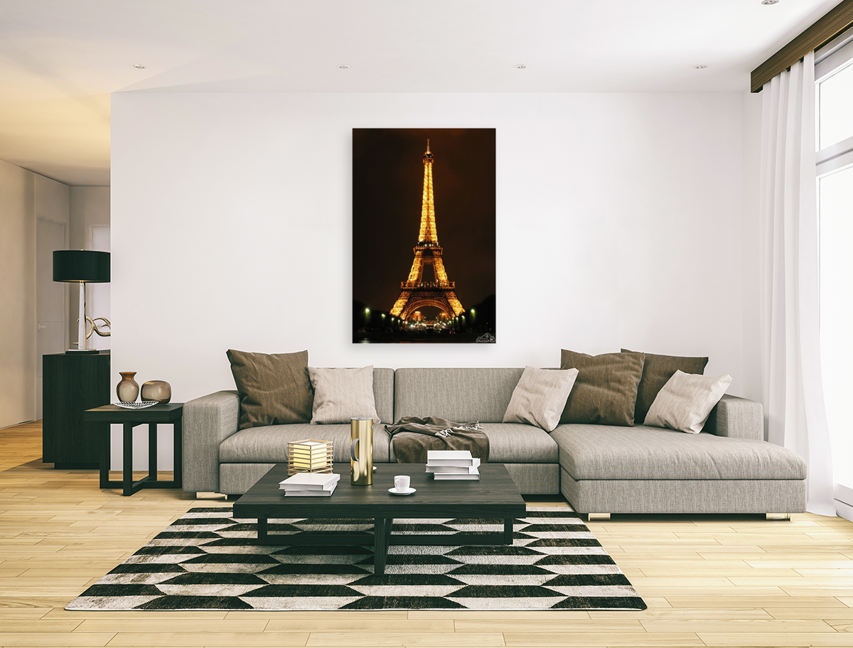 Illuminated Eiffel Tower Art