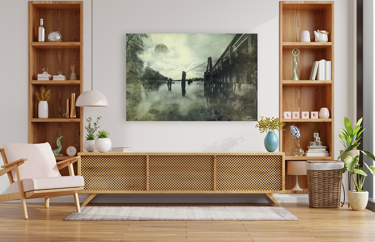 RISING MOON & BROKEN BRIDGE Art