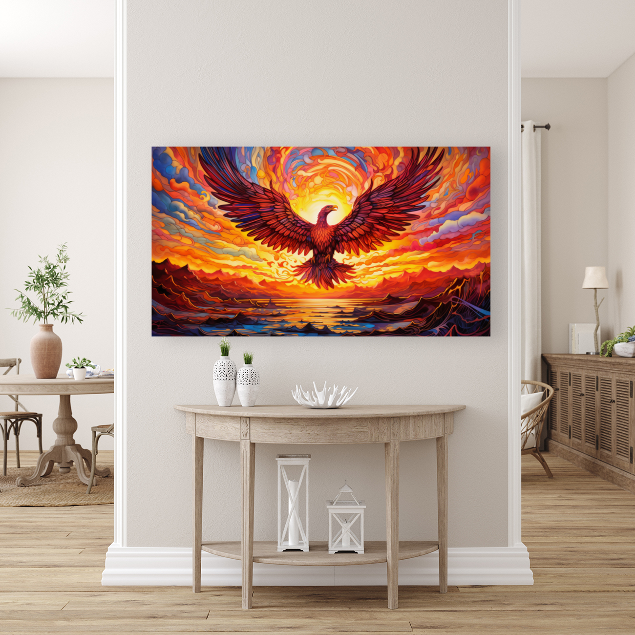 Fiery Elegance: The Phoenix Dance Art
