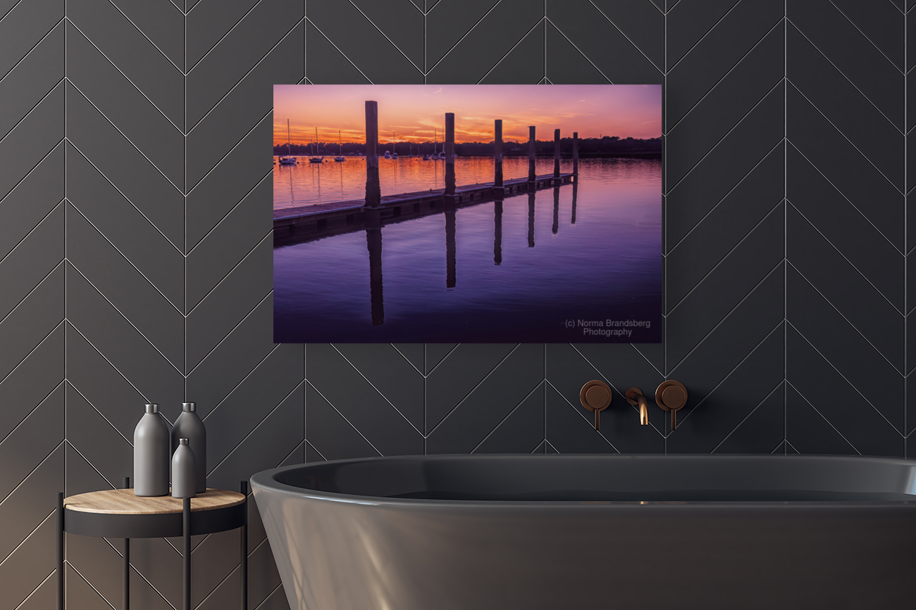 Beaufort South Carolina Dock Reflections Art