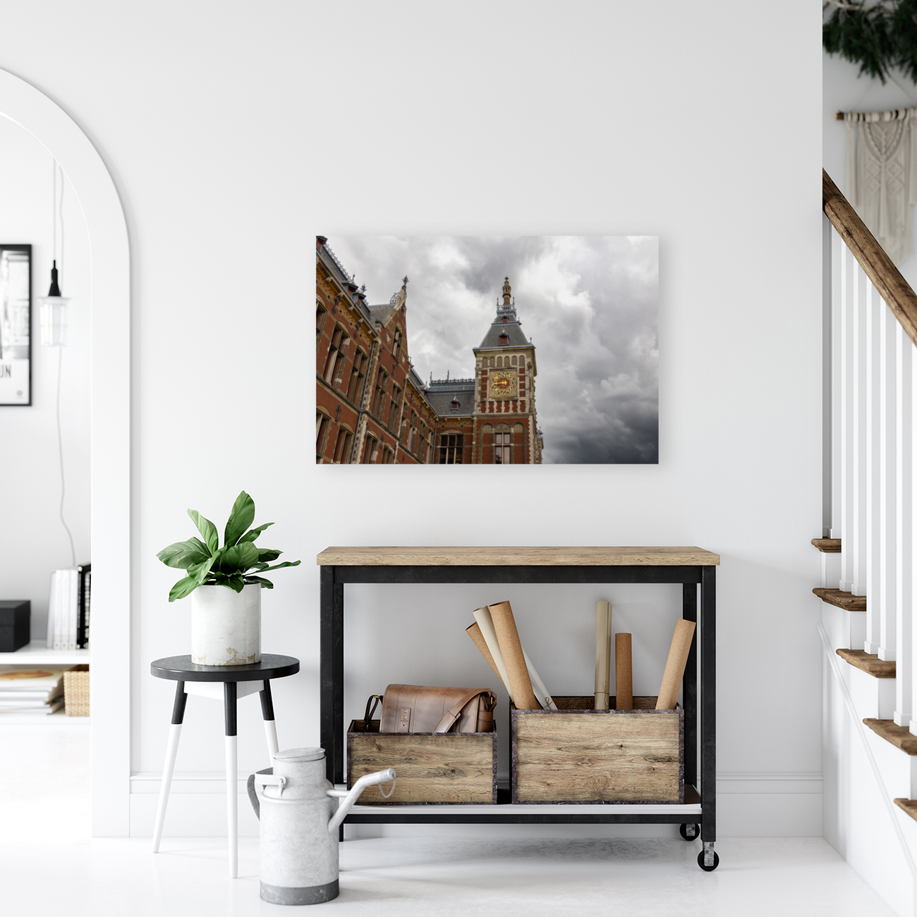 Amsterdam Centraal Train Station Tower Art