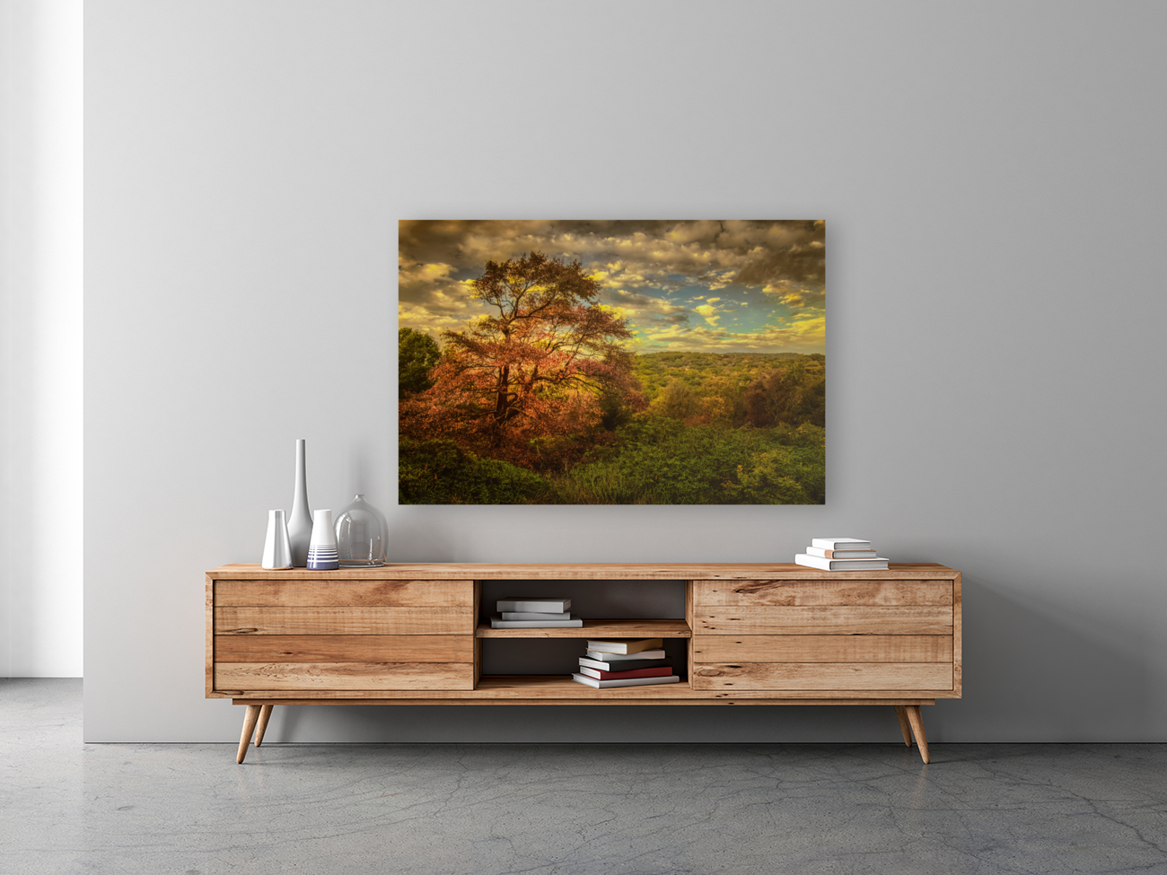 Appalachian Red Tree in Autumn Art