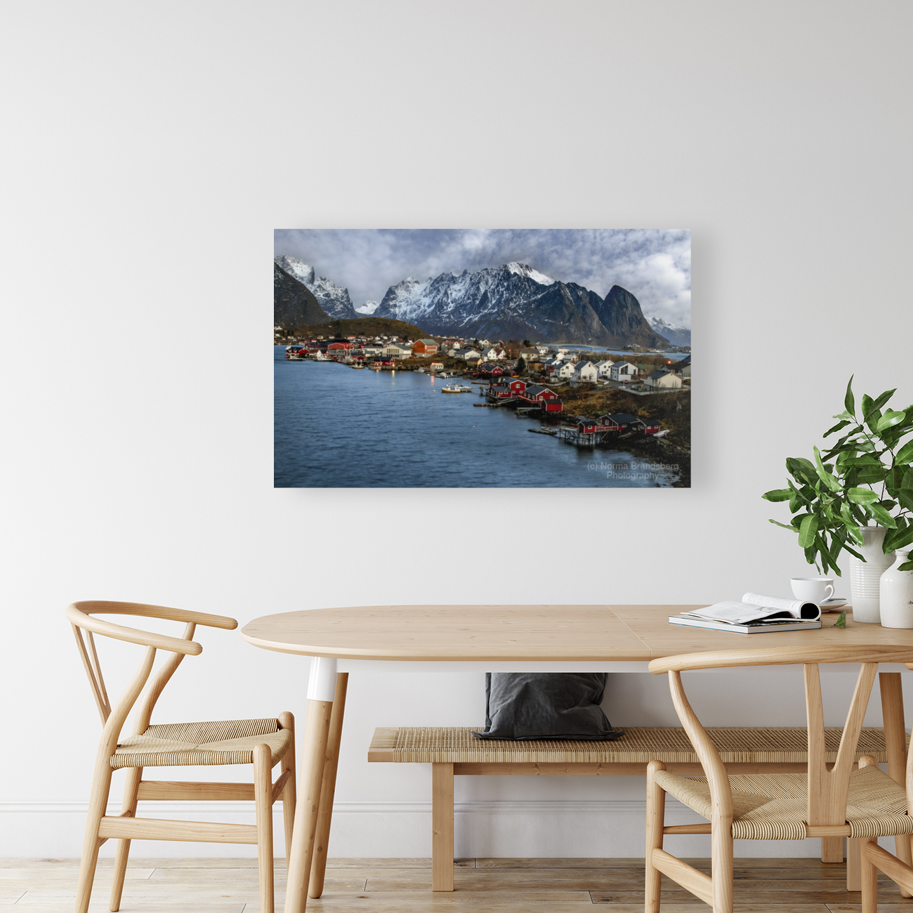 Lofoten Islands Vista in Reine Art