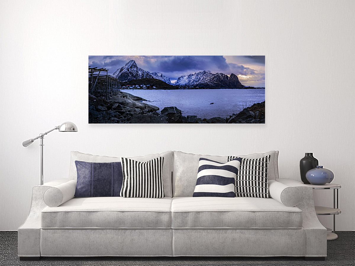 Lofoten Reine Coastal Panorama Art