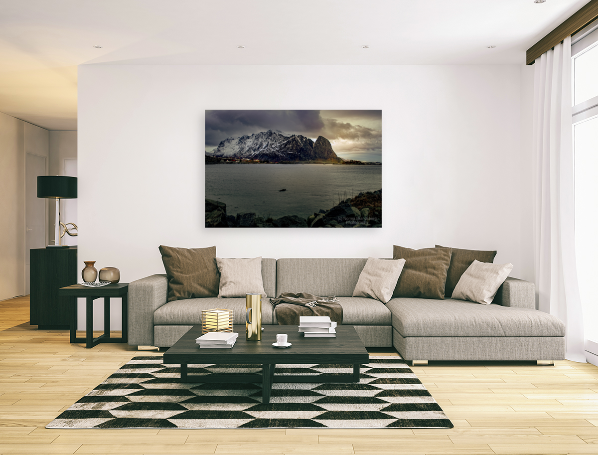 Lofoten  Coastal Road in Winter Art