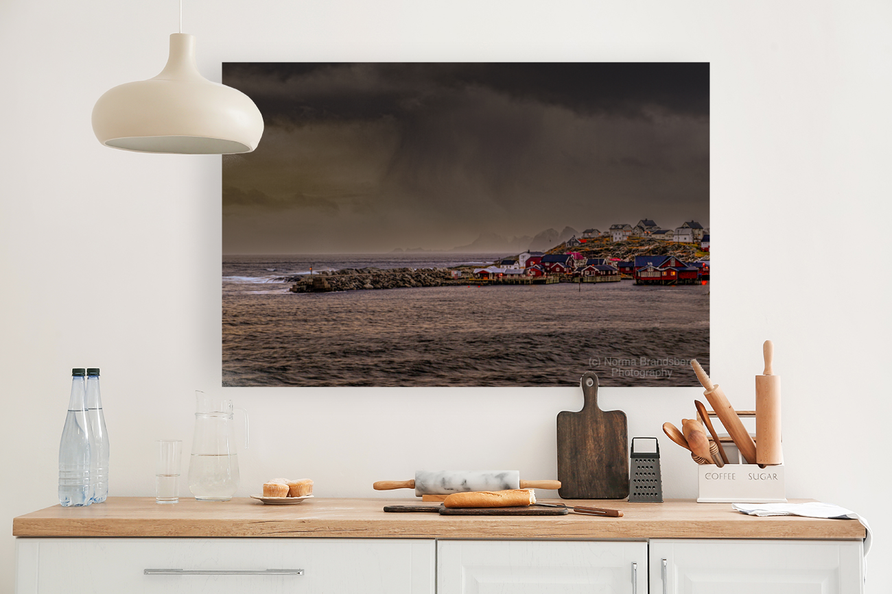 Lofoten Winter Storms in the Distance Art