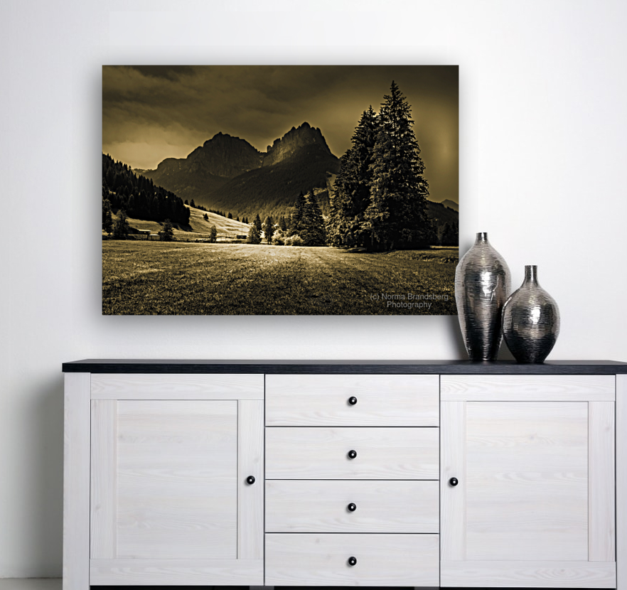 Val di Gardena  Dolomiti Silhouette Art