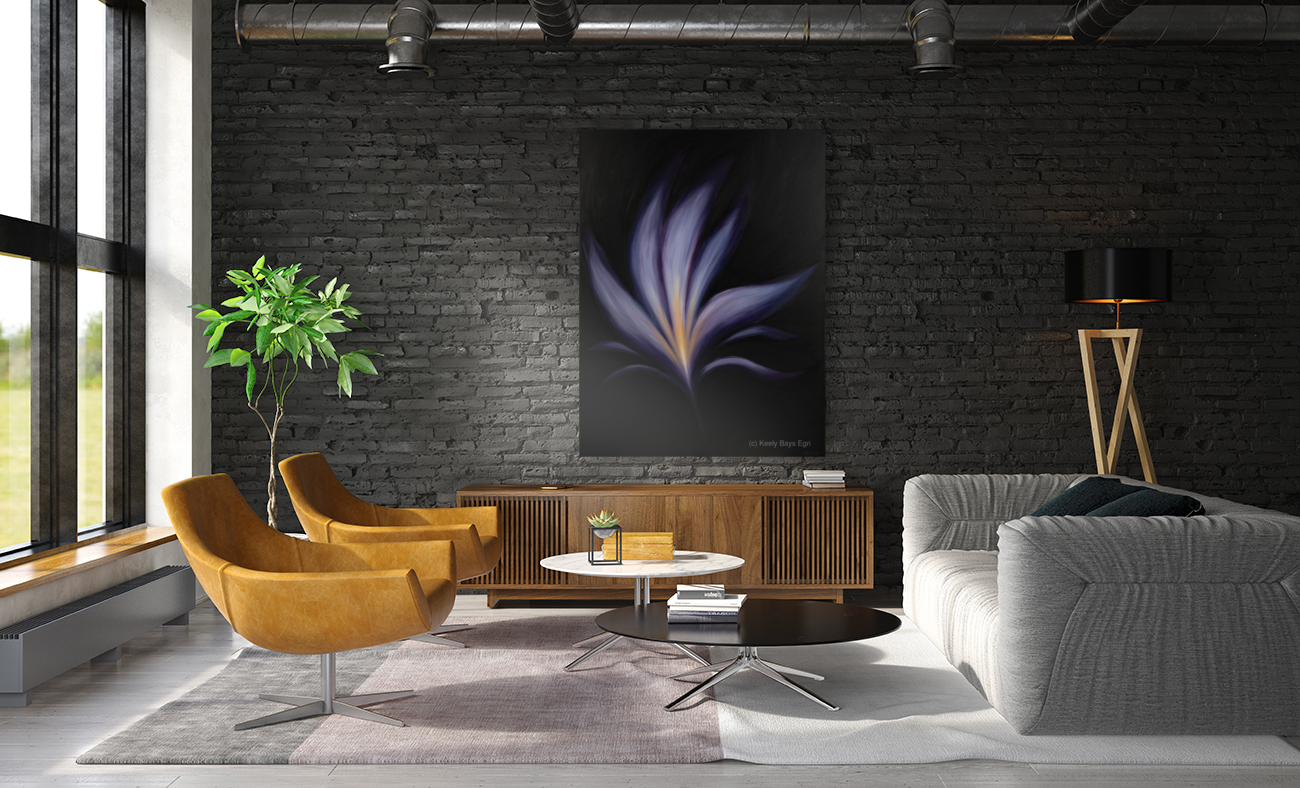 Moon Lily  Jewel in the Heart Art