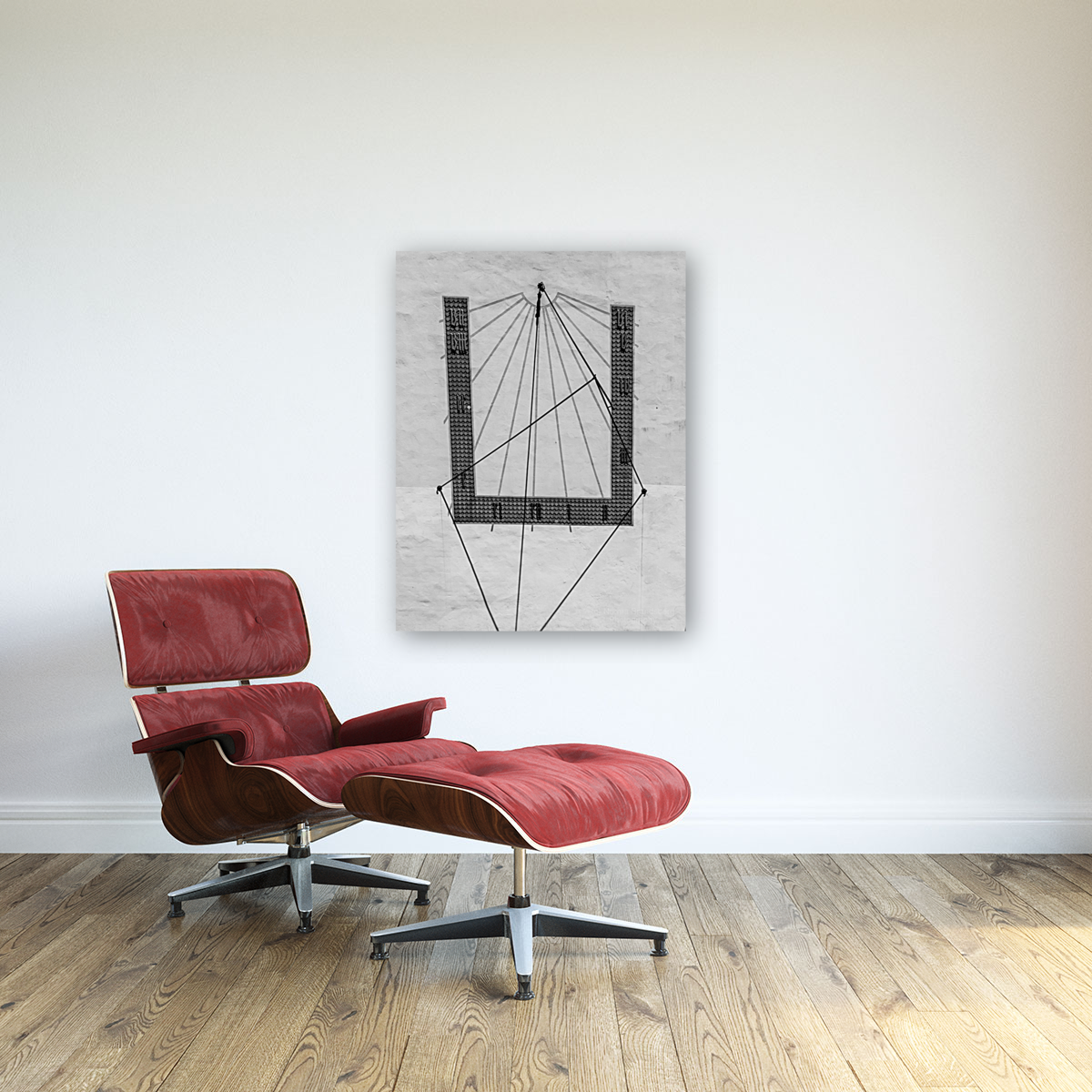 Frankfurt am Main Sundial in Black and White Art