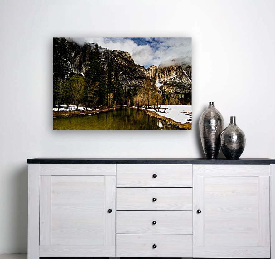 Merced River Bridal Veil Waterfalls  Art