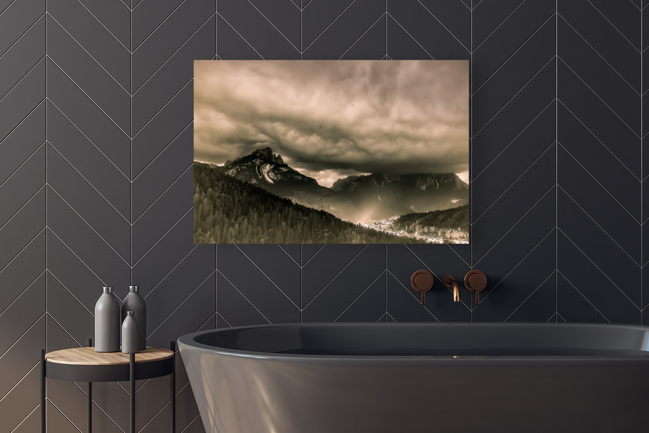 Impending Storms Over the Dolomites Art