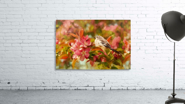 Sparrow In The Apple Tree Wall Preview