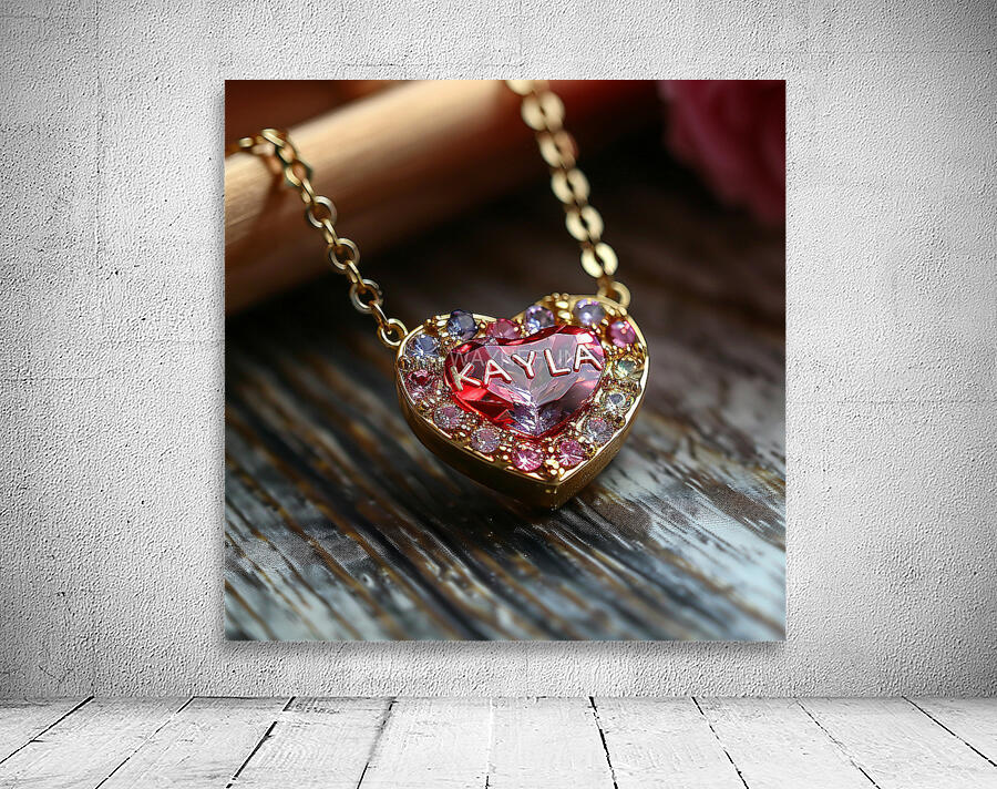 blackdigitalart a heart shaped necklace that read Wall Preview