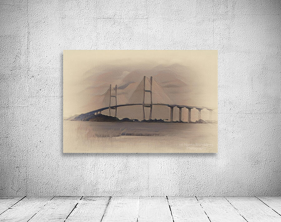 Sidney Lanier Bridge Digital Painting Wall Preview