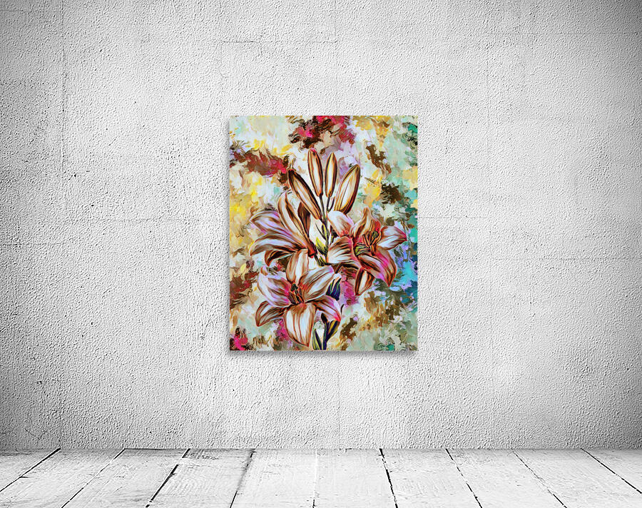 Arte 138 Flowers oil paint style Wall Preview