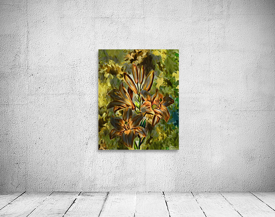 Arte 140 Flowers oil polyart style Wall Preview